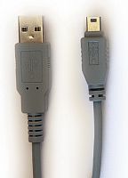 Кабель USB 2.0 A-->mini B 5P, 3 м., серый, в пакете (K630) (1/35)