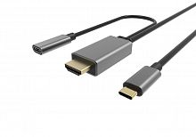 Кабель-адаптер USB 3.1 Type-Cm --> HDMI A(m) 4K@60Hz, 1.8m , PD, Alum Shell,VCOM <CU423MCPD-1.8M>(1/75)