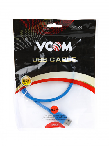Кабель удлинительный VCOM USB 3.0 AM - AF, 0.5 м. (1/200) (VUS7065-0.5M) фото 3