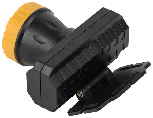 Фонарь налобный светодиодный ЭРА GA-802 аккумуляторный 3Вт 135Лм 250м дальность луча IP40 2 режима желто-черный, коробка (1/120) (Б0055349) фото 4