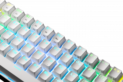 Клавиатура беспроводная REDRAGON Draconic RU,RGB, bluetooth 5.0, белая (1/20) (77810) фото 7