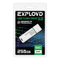 Флеш-накопитель USB 3.0  256GB  Exployd  680  белый (EX-256GB-680-White)