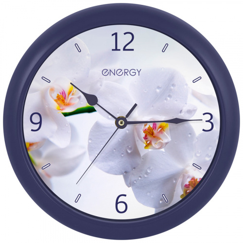 Часы настенные кварцевые ENERGY модель ЕС-110 орхидея (1/20) (009483) фото 2