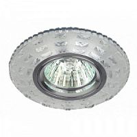 Светильник ЭРА DK LD8 SL/WH, декор cо светодиодной подсветкой MR16, прозрачный (1/50/1400)