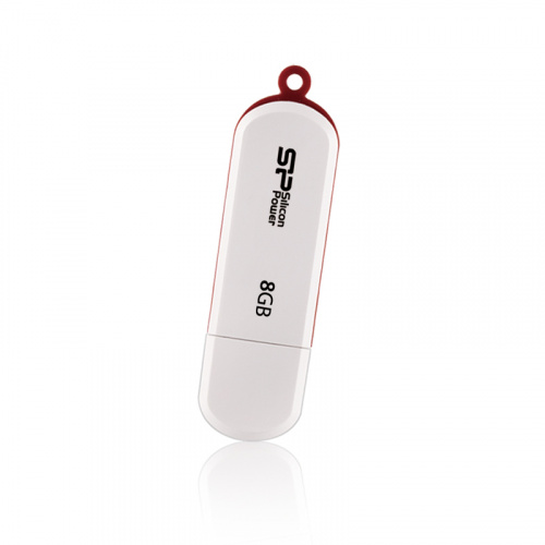 Флеш-накопитель USB  8GB  Silicon Power  LuxMini 320  белый (SP008GBUF2320V1W) фото 2