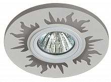 Светильник ЭРА декор cо светодиодной подсветкой MR16, 220V, max 11W, белый (1/50/1500) DK LD30 WH /1