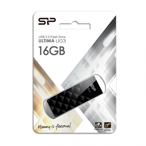 Флеш-накопитель USB  16GB  Silicon Power  Ultima U03  чёрный (SP016GBUF2U03V1K) фото 8