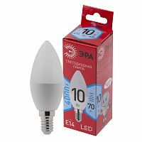 Лампа светодиодная ЭРА RED LINE LED B35-10W-840-E14 R Е14 / E14 10 Вт свеча нейтральный белый свет (10/100/3500) (Б0049642)