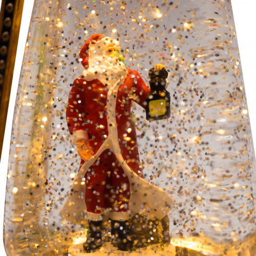 Фонарь декоративный NEON-NIGHT с эффектом снегопада и подсветкой "Санта Клаус", ТЕПЛЫЙ БЕЛЫЙ (1/6) (501-066) фото 7