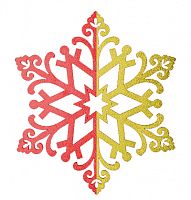 Фигура елочная  NEON-NIGHT "Снежинка сказочная" 40 см, цвет красный/золотой (6/36) (502-388)