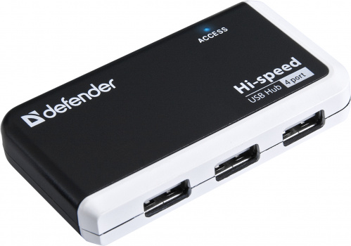 Разветвитель DEFENDER Quadro Infix USB2.0, 4 порта  (1/100) (83504) фото 3