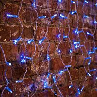 Гирлянда NEON-NIGHT "Светодиодный Дождь" 2x0,8м, прозрачный провод, 230 В, диоды Синие, 160 LED (1/20)