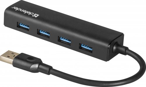 Разветвитель Defender Quadro Express USB 3.0,4 порта (1/100) (83204) фото 3
