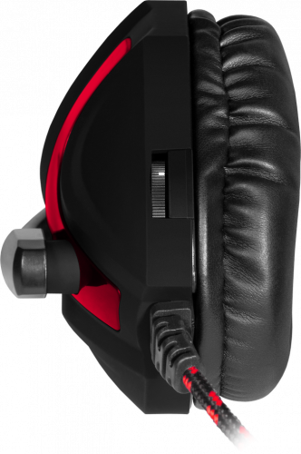 Игровая гарнитура Defender Scrapper 500 кабель 2 м, красный/черный (64500) фото 4