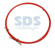 Протяжка кабельная REXANT (мини УЗК в бухте), стеклопруток, d=3,5 мм, 3 м, красная (1/50) (47-1003)