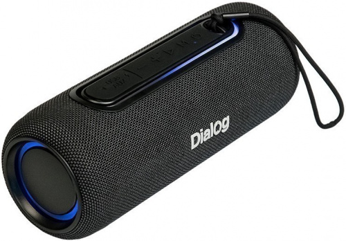 Портативная акустика Dialog Progressive AP-11 BLACK, 1.0, 12W RMS, Bluetooth, FM+USB reader, LED, черный (1/12)