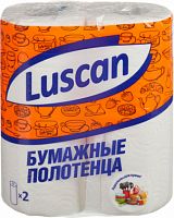 Полотенца бумажные Luscan 2-хслойная 12.5м 50лист. белый (упак.:2рул)