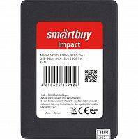 Внутренний SSD  Smart Buy  128GB  Impact, SATA-III, R/W - 560/520 MB/s, 2.5", Phison PS3112-S12, TLC 3D NAND