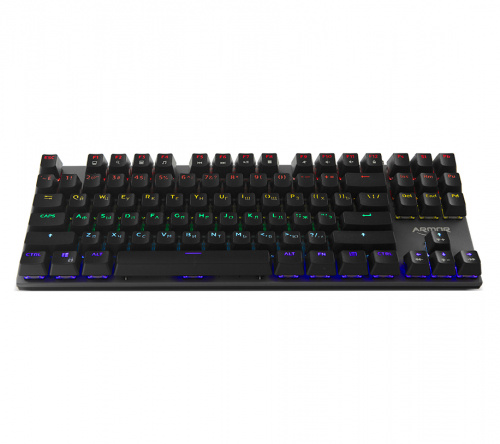 Клавиатура механическая игровая CBR KB 881 Armor, USB, 87 кл., свитчи Huano Red, Anti-Ghosting, N-key rollover, Rainbow LED, черный фото 7