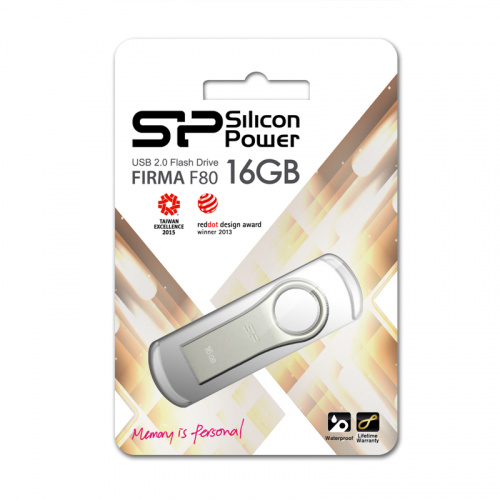 Флеш-накопитель USB  16GB  Silicon Power  Firma F80  металл (SP016GBUF2F80V1S) фото 9