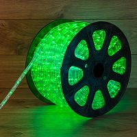 Дюралайт NEON-NIGHT LED, свечение с динамикой (3W) - зеленый, 36 LED/м, бухта 100м (100/100)