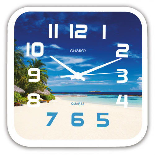 Часы настенные кварцевые ENERGY модель ЕС-99 пляж (1/20) (009472) фото 2