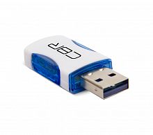 Картридер CBR Human Friends Speed Rate Impulse Blue USB 2.0, белый/синий