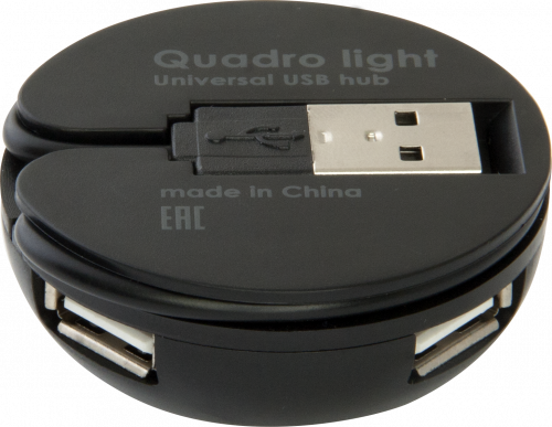 Разветвитель DEFENDER QUADRO Light USB2.0, 4 порта  (1/10) (83201) фото 6