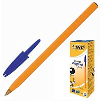 Ручка шариковая BIC Orange синий 0, 35мм Франция 8099221/8249851 (1/20)