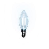 Лампа светодиодная REXANT филаментная Свеча CN35 9.5 Вт 950 Лм 4000K E14 прозрачная колба (10/100)
