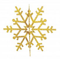 Фигура елочная  NEON-NIGHT "Снежинка резная 3D", 61 см, цвет золотой (6/12) (502-361)