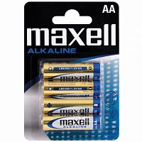 Элемент питания MAXELL LR6 4BL (EU) 4/card (4/48/240) (363)