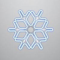 Фигура NEON-NIGHT Снежинка из гибкого неона с эффектом тающих сосулек, 60х60 см, цвет свечения синий/белый (1/10) (501-223)