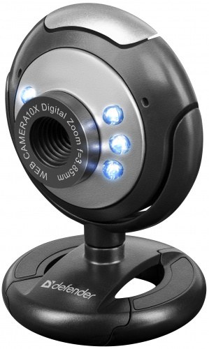 Веб-камера DEFENDER C-110, 0.3 Мп., USB 2.0, встроен. Микрофон, чёрная (1/50) (63110) фото 7