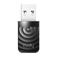 USB-адаптер CUDY WU1300S, Wi-Fi AC1300, 1300 Мбит/с с высоким коэффициентом усиления(1/300) (80003030)