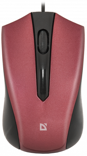 Мышь DEFENDER  Accura MM-950, красный, USB, проводная, 3 кнопки (1/40) (52951) фото 2