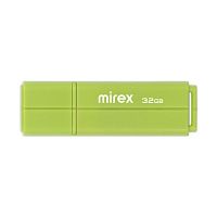 USB  32GB  Mirex  LINE  зелёный  (ecopack)