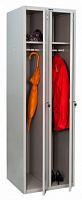 Шкаф для одежды Практик LS 21 (S23099521102) 1830x575x500мм 2секц. металл серый/серый