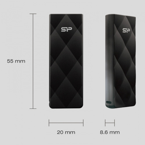Флеш-накопитель USB 3.0  32GB  Silicon Power  Blaze B20  чёрный (SP032GBUF3B20V1K) фото 4