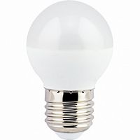 Лампа светодиодная ECOLA globe Premium 5,4W G45 220V E27 4000K шар (композит) 82x45 (10/100)