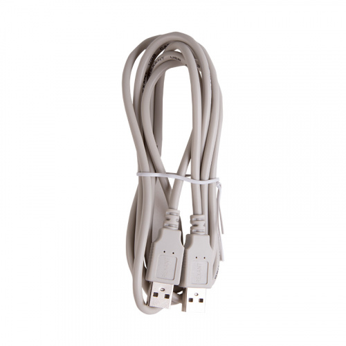 Кабель USB (шт. USB A - шт. USB A) 1.8 метра, серый REXANT (10/250) (18-1144) фото 4