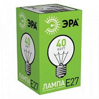 Лампа ЭРА накаливания P45 шар 60Вт Е27 230В прозрачная (1/100/4200)