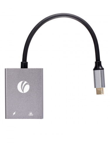 USB-концентратор TypeC--->RJ45+PD 100Вт, Allum Shell, VCOM <CU4591> (1/100) фото 4