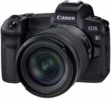 Зеркальный Фотоаппарат Canon EOS R RF черный 24.1Mpix 24-105 mm F4-7.1 IS STM 3" 1080p Full HD SDXC Li-ion (с объективом)