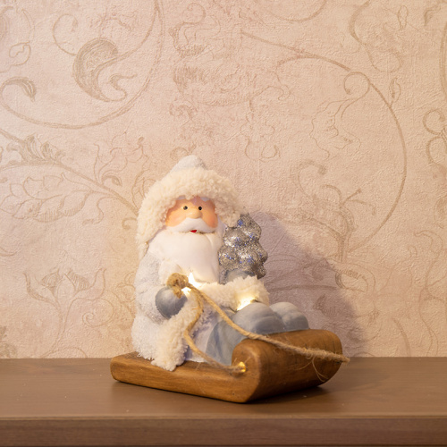 Фигурка керамическая NEON-NIGHT "Дед Мороз на санях" 13*9,5*14 см (1/32) (505-001) фото 2