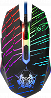 Проводная игровая мышь DEFENDER Dark Agent GM-590L 6 кнопок,12800dpi