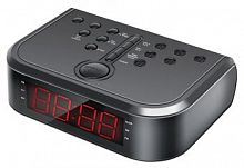 Радиобудильник Hyundai H-RCL120 черный LED подсв:красная часы:цифровые AM/FM