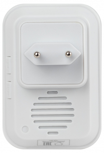 Звонок дверной ЭРА C98 беспроводной, от сети, белый, 60 мелодий (1/80) фото 3