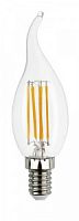 Лампа светодиодная WOLTA Филамент Свеча на ветру CD37 7Вт 3000К 730лм E14 1/10/50 (25YCDFT7E14)