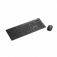 Комплект беспроводной Клавиатура + Мышь CANYON SET-W4 EN/RU с защитой от отпечатков пальцев (CNS-HSETW4-RU), черная (1/20)